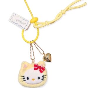 HK Plush Bag Charm with Heart Bag Charm/Keychain